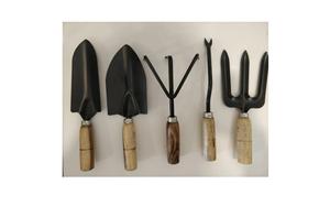 Mini outils de jardin outils en gros de haute qualité en métal et en bois pour le nivellement pelle râteau cultivateur à main Mini outils de jardin - Product Image 3