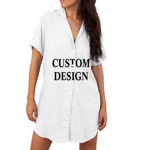 In Offerta: Abito Casual da Donna con Colletto Rovesciato e Tasche, Lunghezza al Ginocchio, Design Personalizzato Stile Hawaiano con Motivo a Conchiglia - Product Image 6