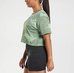 Venta al por mayor de camisetas con cuello redondo y logotipo personalizado para mujer, nuevo diseño de alta calidad, ropa deportiva informal, respetuosa con el medio ambiente - Product Image 6