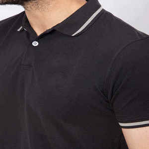 Polo à col rabattu très vendu, 100% coton, broderie, entreprise de fabrication pakistanaise, prix abordables - Product Image 3