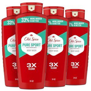 Gel douche Old Spice pour hommes, parfum frais haute endurance, fraîcheur douche 24h/24 et 7j/7, 18 fl oz (lot de 4) - Product Image 2