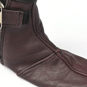 Calcetines de cuero genuino puro ligeros y cómodos hechos profesionalmente con cremallera Precio al por mayor - Product Image 6