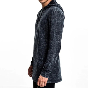 New Latest Arrival Casual Acid Wash Custom Men Acid Wash Hoodies Basics Cotton <b>Blended</b> Acid Wash Hoodies For Adults - Product Image 2