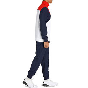 Ensemble de survêtement de sport pour hommes, tenue de jogging et de course, polyester de qualité supérieure, tissu respirant et à séchage rapide, fabrication OEM/ODM disponible - Product Image 4
