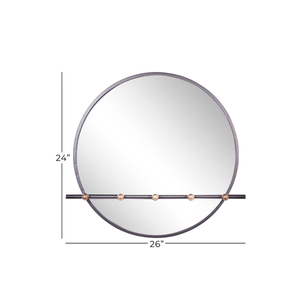 Hot Selling 2025 Customized High Quality Modern Design Decorative <b>Silver</b> Metal Orb Wall <b>Mirror</b> for Home Decoration Glass - Product Image 5