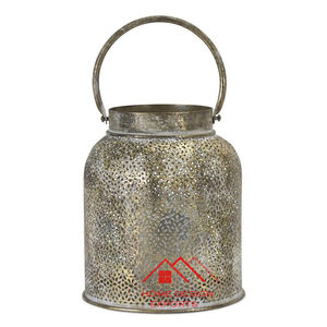 2025 vente chaude plaqué or maille conception dessus de table lanterne décorative occasion de pâques décoration de la maison pièce maîtresse - Product Image 4