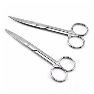 Pinzas Hemostáticas Rectas y Curvas de Acero Inoxidable, Tijeras Quirúrgicas Manuales para Veterinaria, Pesca, Medicina y Odontología, con Empuñadura Ergonómica, CE, 3 Mandíbulas - Product Image 2