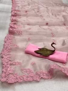 เสื้อเบลาส์ผ้าโปร่งบางสารีงานปักลายทั่วโลกสีสวย - Product Image 4