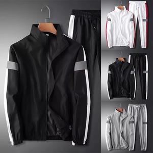 Ensembles de survêtement décontractés pour hommes 2 pièces pantalon de survêtement ensemble de sport jogging costume en coton personnalisé de haute qualité MS-JG-3380 - Product Image 4