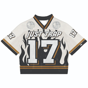 High Quality Streetwear Oversized Jersey Manufacturer Over Sized Cropped Mesh Top Football Jersey Practice Mesh T-Shirt for Men - Product Image 5
