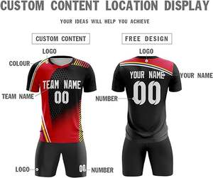 Ensembles de maillots de football, vêtements de football par sublimation pour hommes, maillots d'entraînement de football, vêtements de sport personnalisés, uniforme d'équipe de football - Product Image 2