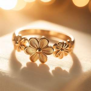 Sofisticado servilletero de metal chapado en oro con detalles decorativos para bodas, recepciones, cenas de hoteles o eventos festivos - Product Image 1