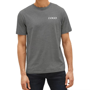 Camiseta personalizada de manga corta con cuello redondo de alta calidad para hombre, venta al por mayor, camiseta personalizada transpirable de algodón 100%, ropa de verano - Product Image 5