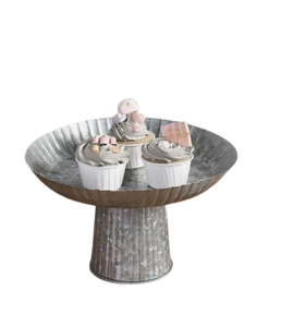 Meilleure vente Support à gâteau en métal galvanisé à un niveau Support en métal pour table à dessert fourni par l'Inde - Product Image 1