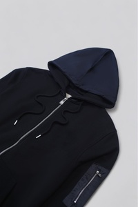 Street-Wear Logotipo personalizado Transpirable Suave Entrenamiento jogging wear Zip-up Hoodie mens cropped HOODIE blanks - Product Image 6