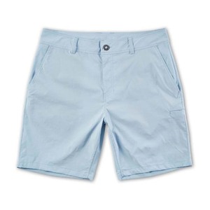 Short de pêche léger 100% polyester de couleur unie pour hommes à séchage rapide poches à taille élastique écologique pêche à séchage rapide - Product Image 1