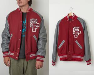 Vestes pour femmes en laine et cuir avec logos brodés, design de logos en chenille, veste de baseball personnalisée, veste universitaire de haute qualité - Product Image 2