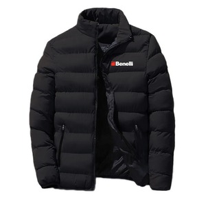 BENELLI veste en cuir hommes avant automne hiver impression mode col montant quatre couleurs polaire respirant garder au chaud personnalisé - Product Image 5