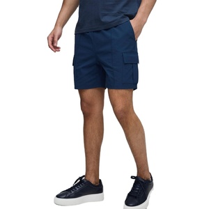 <b>Men's</b> Fashionable Solid Pattern <b>Denim</b> Cargo <b>Shorts</b> Summer Breathable <b>Elastic</b> <b>Waist</b> Streetwear Factory Price - Product Image 1