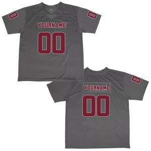 เสื้อเจอร์ซีย์ฟุตบอลมหาวิทยาลัยแบบสั้นเสื้อถักลายระบายระบายระบายได้ดีมีการเย็บชื่อ - Product Image 1