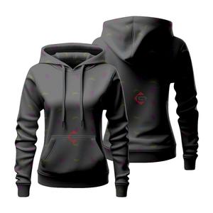 Sudadera con capucha para mujer con estampado personalizado al por mayor, nuevo diseño, sublimación, tela gruesa multicolor para Otoño/Invierno - Product Image 2