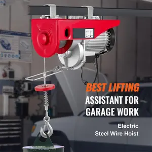New Amazon Same Mini Crane Electric Wire Rope Hoist PA 200 1000 440 LBS With Remote Control For Farms 32ft/min Lift Speed