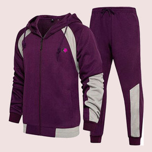 ชุดวอร์มแบบกำหนดเองสำหรับผู้ชาย สไตล์ลำลอง ไซส์พลัส บริการ ODM และ OEM มีให้บริการ ผ้าระบายอากาศ โลโก้แบบกำหนดเอง - Product Image 5