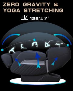 Sillón de Masaje de Cuerpo Completo con Gravedad Cero, Shiatsu, Reclinable, con Calor, Control por Aplicación Bluetooth, Sillón de Masaje con Calor para Todo el Cuerpo - Product Image 6