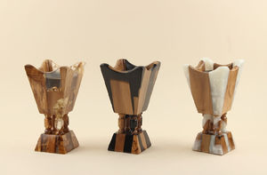 Quemador de incienso de resina en forma de mezquita moderno Premium Plato Bakhoor Premium para hogares islámicos hecho de madera de secoya - Product Image 5