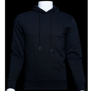 Sudaderas con capucha de lana de algodón 100% de manga larga personalizadas para hombres y mujeres con bolsillo de canguro para hombres, ropa de manga larga suelta de otoño, sudaderas con capucha - Product Image 3