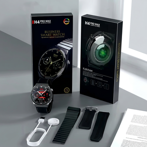 Montre connectée Kalobee H4 Pro Max, écran AMOLED 1,53 pouces, appels Bluetooth, fréquence cardiaque, NFC, charge sans fil, unisexe - Product Image 3