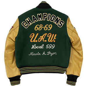 Veste universitaire brodée vintage pour homme Glory Custom, style streetwear d'automne, bomber universitaire, faible MOQ, taille XS - Product Image 3