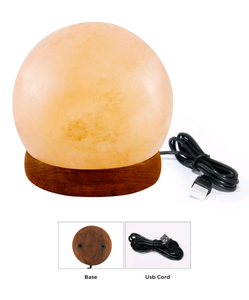 Lampe de sel de l'Himalaya rose en gros, lampe de bureau favorisant le sommeil, contrôle USB, lumière de sel du Pakistan pour la chambre à coucher, la salle d'étude - Product Image 6