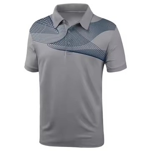 Ropa deportiva de verano personalizada para hombre Jersey de manga corta blanco liso para Polo Patrón sólido y técnica de teñido liso - Product Image 1