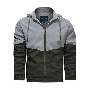 2025 extérieur coupe-vent veste pour hommes personnalisé fermeture éclair en Nylon Anorak à capuche vent hommes coupe-vent veste - Product Image 5