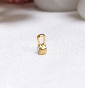 Meilleur cadeau pour les femmes Lunette en diamant de laboratoire de taille ronde de 0.10 ct en or jaune massif 14 carats pour un usage quotidien - Product Image 3