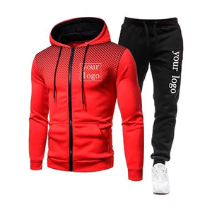 Conjunto Deportivo de 2 Piezas Personalizable para Hombre 2025, Transpirable, Ligero, Informal, con Dobladillo Dividido, Logotipo, Talla Grande, para Correr, Estampado Sólido, Invierno - Product Image 2