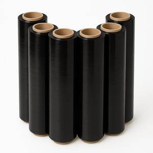 ฟิล์มใสสีดำแบบยืดได้ 23 ไมครา ทนทาน น้ำหนัก 1.5 กก. ยาว 125 ม. ม้วนพลาสติกแข็งแรงสำหรับบรรจุภัณฑ์และห่อหุ้มสินค้า - Product Image 6