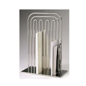 ชั้นวางนิตยสารคุณภาพสูงชั้นวางจัดระเบียบในห้องน้ำชั้นวางนิตยสารโลหะชั้นวางคลาสสิคสแตนเลสพร้อมนิกเกิลขัดเงา - Product Image 1