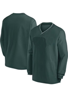 Veste de sport coupe-vent athlétique à col en V, doublure en mesh, respirante, grande taille, légère, séchage rapide, en nylon, pour l'été