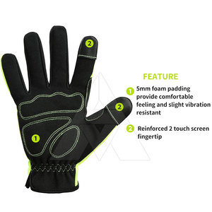 Gants de mécanicien résistants à l'usure, protection de la paume, gants de mécanicien multifonctionnels - Product Image 3