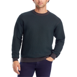 Maglione da uomo Hugo Sonderson in cotone grigio scuro, novità invernale, lavorato a maglia, con logo ricamato e stampato, decorazione termica, realizzato con tecnologia avanzata - Product Image 1