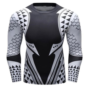 100% Poliéster Spandex Tela Mejor precio Rash Guard Tasa al por mayor Compresión profesional Rash Guard - Product Image 6