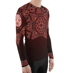 T-shirt de compression à sublimation pour grappling MMA Rash Guard Bjj Rashguard imprimé sur mesure pour hommes Technologie OEM à manches longues - Product Image 5