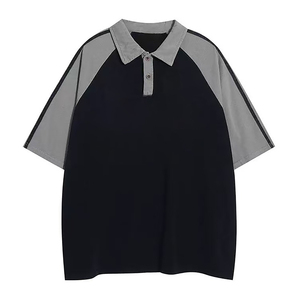 Golf de manga corta de manga raglán para camiseta de polo Jersey de LICRA de poliéster de gran tamaño de calidad de lujo con logotipo bordado - Product Image 4
