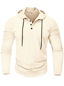 Sudaderas con capucha y sudaderas de talla grande para hombre, sudaderas con capucha de mezcla de algodón transpirable para hombre - Product Image 5