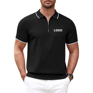 Camiseta Polo con Cierre para Hombre, Camiseta Polo Informal de Punto de Manga Corta, Camisetas de Corte Clásico 2026 - Product Image 2