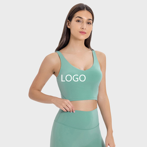 Venta al por mayor logotipo personalizado mujeres gimnasio Fitness conjuntos correr gimnasio desgaste Yoga alta calidad deportes sujetador ropa para mujer - Product Image 6