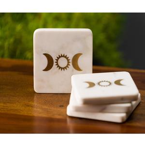Posavasos de mármol de alta calidad para tazas de té, gran oferta, alfombrillas de latón para el hogar, Hotel, restaurante, posavasos de piedra a precio razonable - Product Image 1
