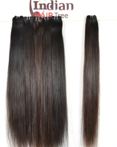 Extensions de cheveux humains indiens bruts naturels non traités, 100% vierges, cuticules alignées, lisses, ondulées, fabrication bon marché - Product Image 4